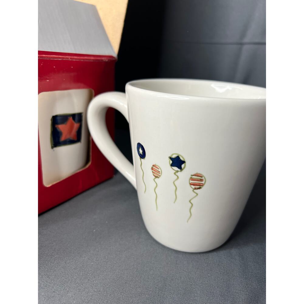 World Market Set of 4 Americana Mugs NIB